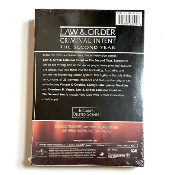 New LAW & ORDER CRIMINAL INTENT Season 2 DVD - Picture 3 of 8